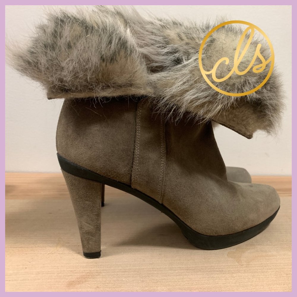 Stuart Weitzman Fur-Lined Boots